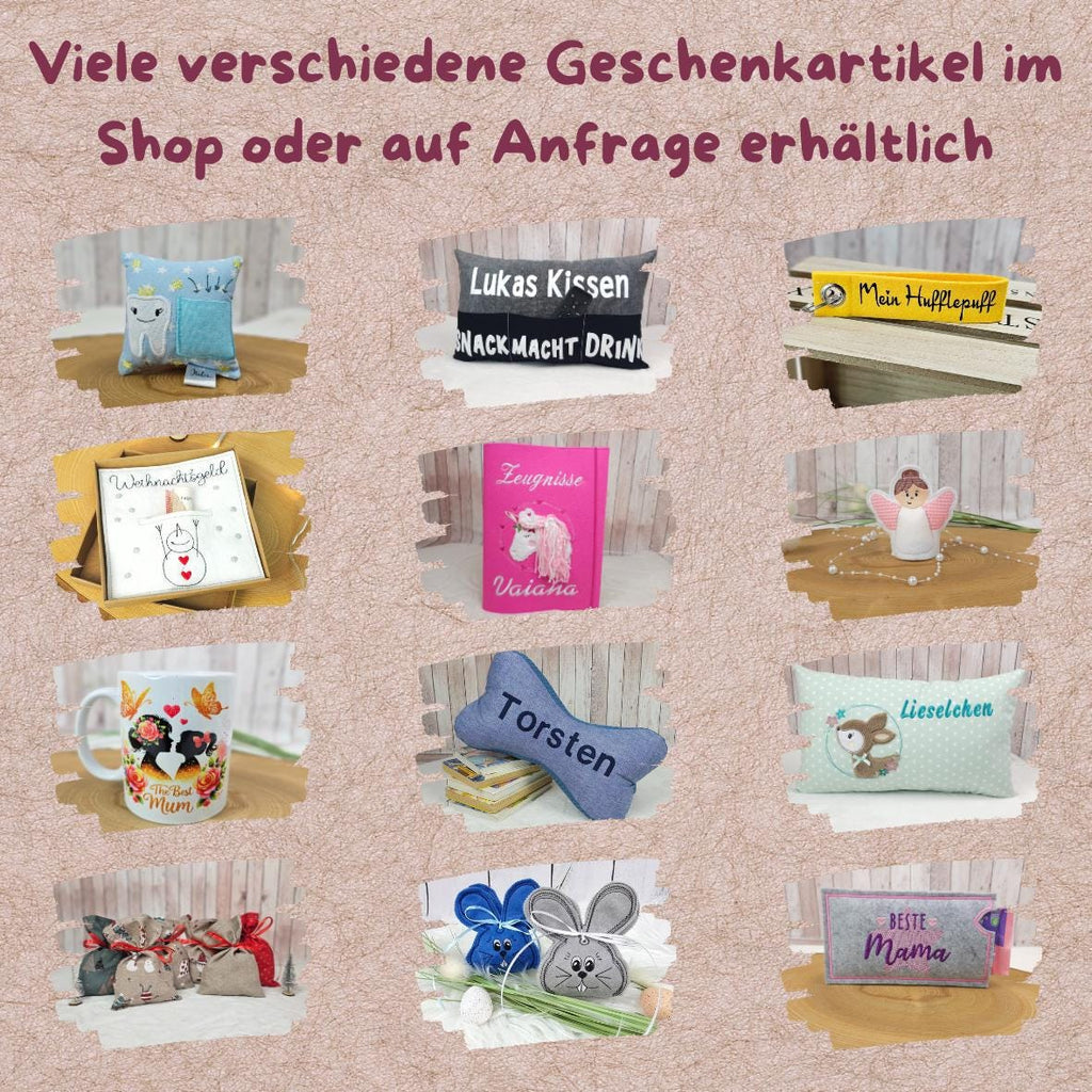 Zahnfee Kissen, Zahnfeekissen für Kinder, Milchzahn Kissen mit Tasche, Zahnfee Geschenk, Zahnkissen, handgemacht, Geschenk für Mädchen