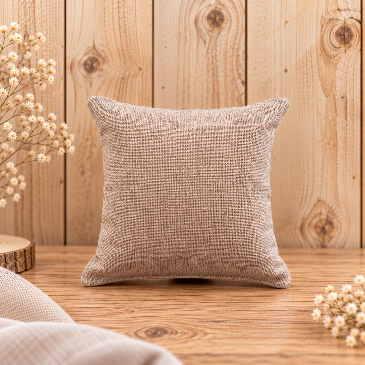 Zahnfeekissen braun 11×11 cm – Handgemacht mit Tasche | Zahnfee Geschenk für Kinder