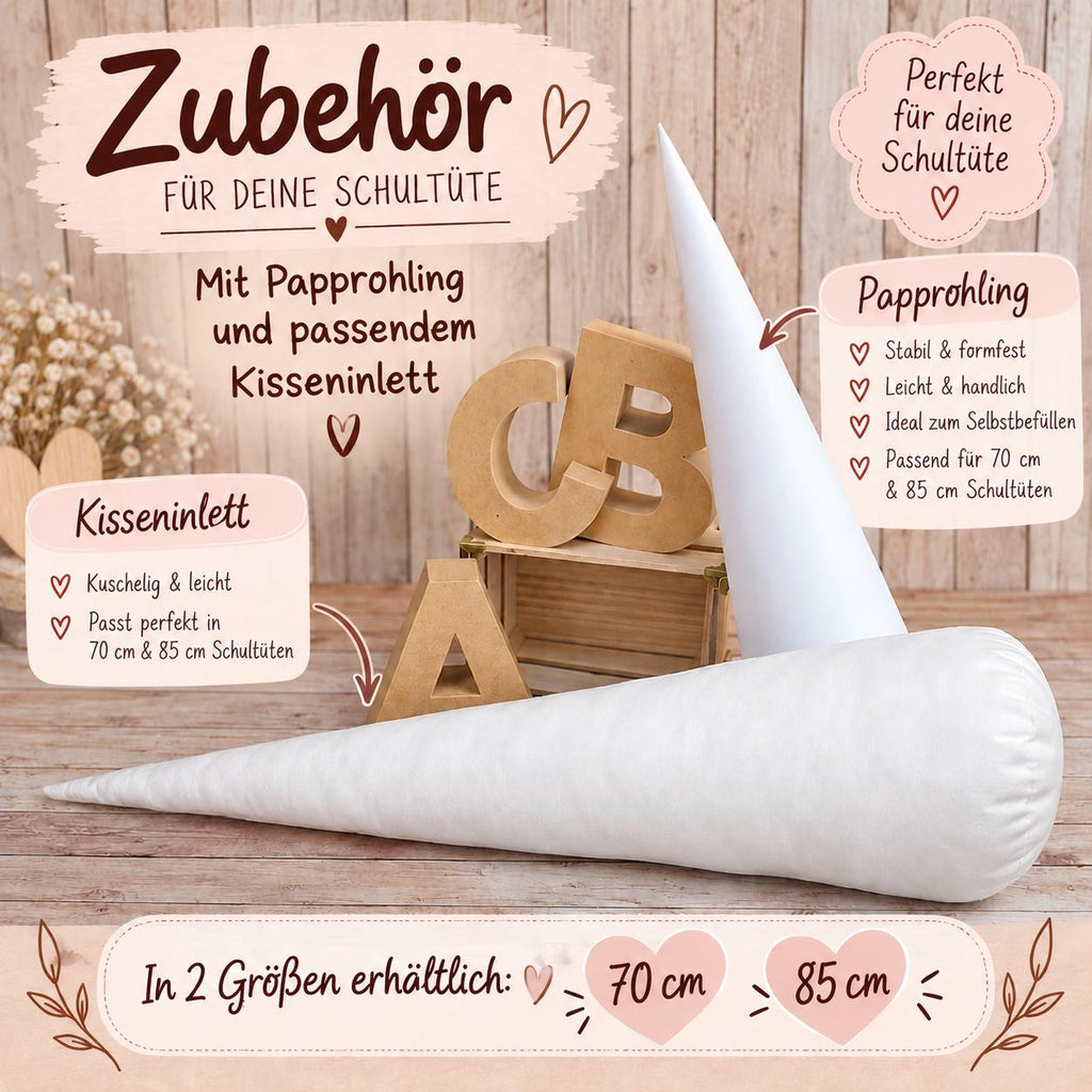 Schultüte passend zum Step by Step Pretty Unicorn Nuala, Meerjungfrau Schultüte personalisiert, Stoff Zuckertüte Mädchen, Einschulung