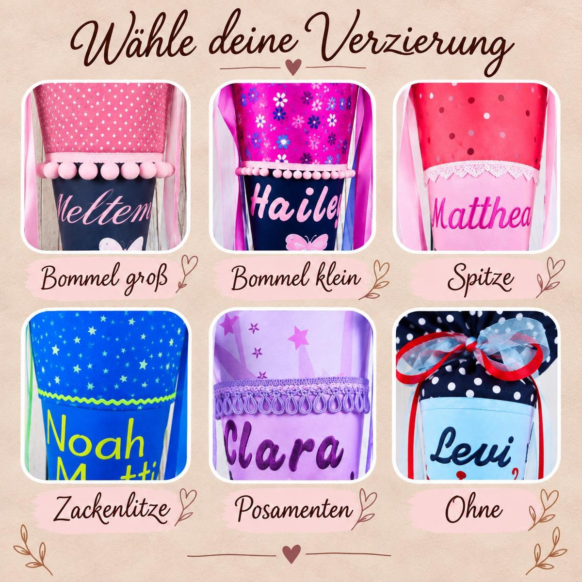 Schultüte mit Schildkrötenmotiv passend zum Step by Step Turtle Josie, personalisierte Stoff Schultüte, Zuckertüte zur Einschulung