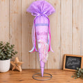 Einhorn Schultüte personalisiert, Stoff Zuckertüte Mädchen, Schultüte mit Namen, rosa lila Schultüte, Einschulung Geschenk