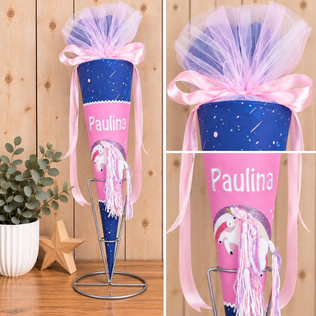 Einhorn Schultüte personalisiert passend zum Step by Step Star Seahorse Zoe, Schultüte Mädchen zur Einschulung