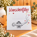Wunscherfüller Geldgeschenk, Zauberlampe, Geldgeschenk Idee, Gutschein Geschenk, Filzkarte, Geschenkidee