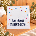 Wunscherfüller „Ein kleines Mitbringsel“, Geldgeschenk, Mitbringsel, kleine Aufmerksamkeit, Filzkarte, Geschenkidee