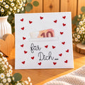 Wunscherfüller aus Filz, Geldgeschenk, Gutschein Geschenk, Für Dich, bestickte Filzkarte, Geldgeschenk Verpackung, kleine Aufmerksamkeit