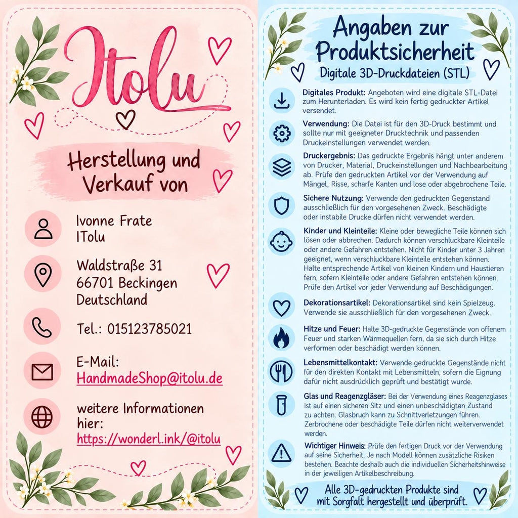 Rentier Reagenzglas Halter STL & 3MF, 3D Druckdatei für Geldgeschenke, Weihnachtsdeko, kommerzielle Lizenz inklusive