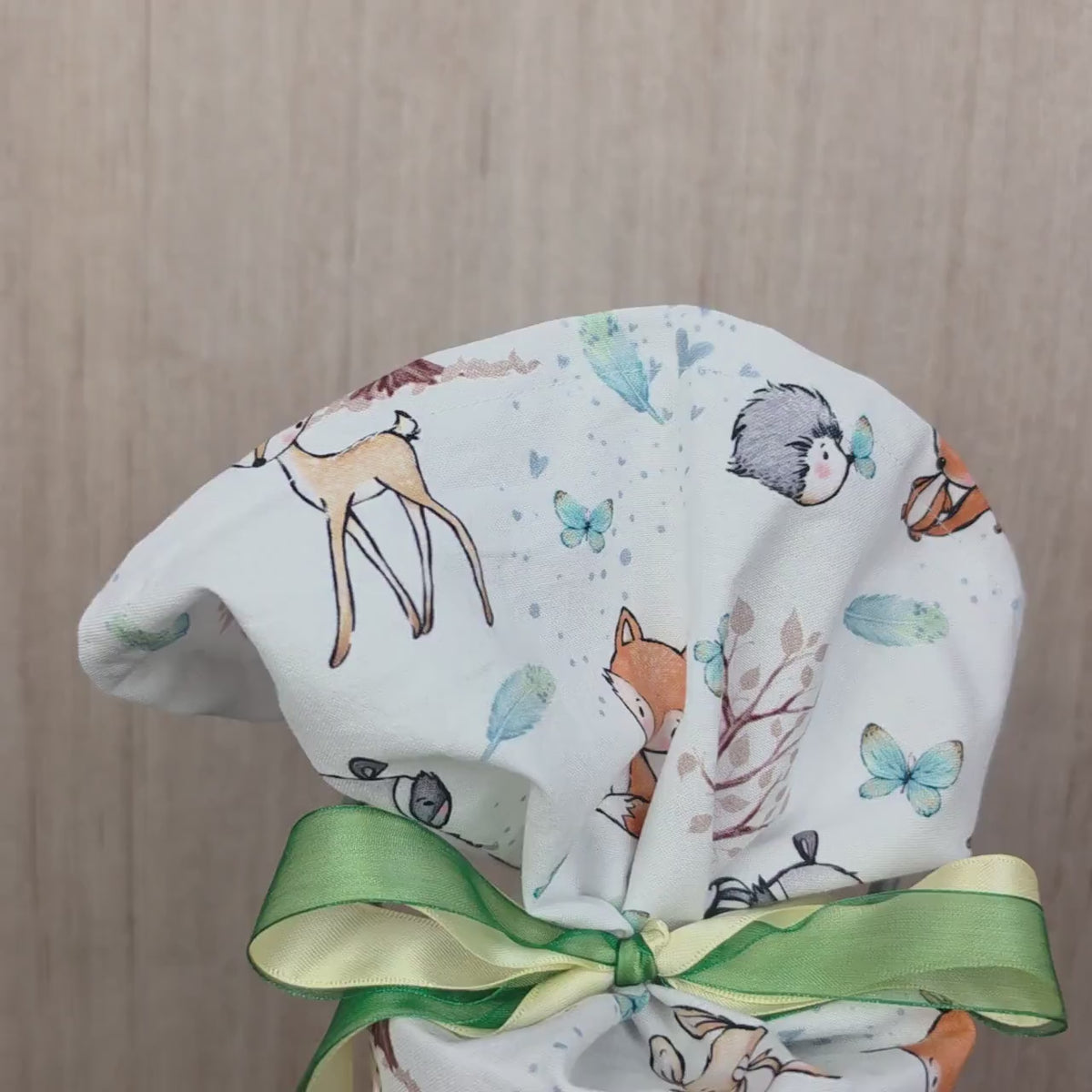 Kindergartentüte Fuchs personalisiert mit Namen, Stofftüte zur Krippeneinführung, Krippentüte mit Wunschnamen, Geschenk Kindergarten