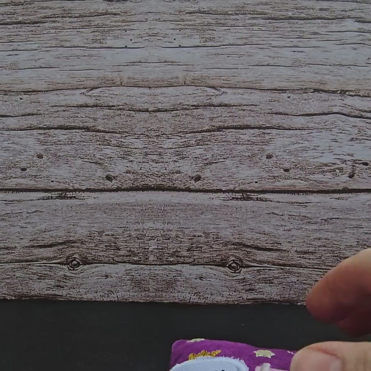 Zahnfeekissen lila 11×11 cm – Handgemacht mit Tasche | Zahnfee Geschenk für Kinder