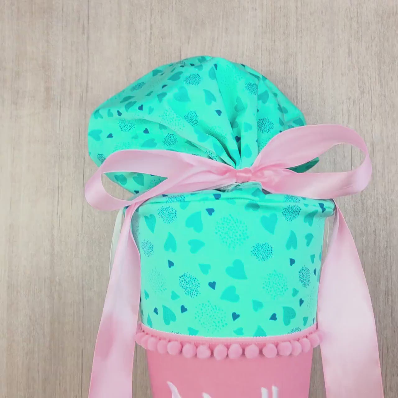 Schultüte passend zum Ergobag ReitBärtraum, Pferde Schultüte personalisiert, Stoff Zuckertüte Mädchen, Einschulung